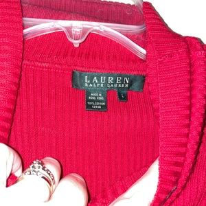 Red Ralph Lauren sweater